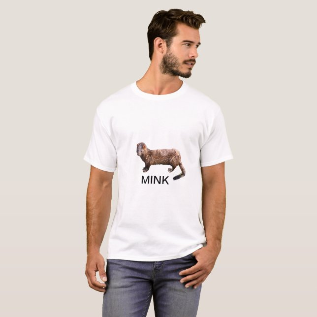T-shirt Chemise de vison (Devant entier)