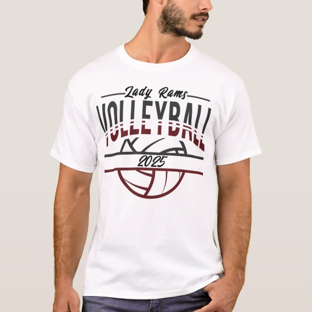 T-shirt Chemise de volley-ball Lady Rams (Devant)