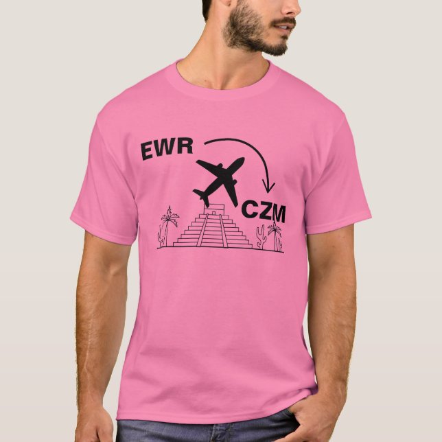 T-shirt Chemise de voyage à Cozumel Mexique (Devant)