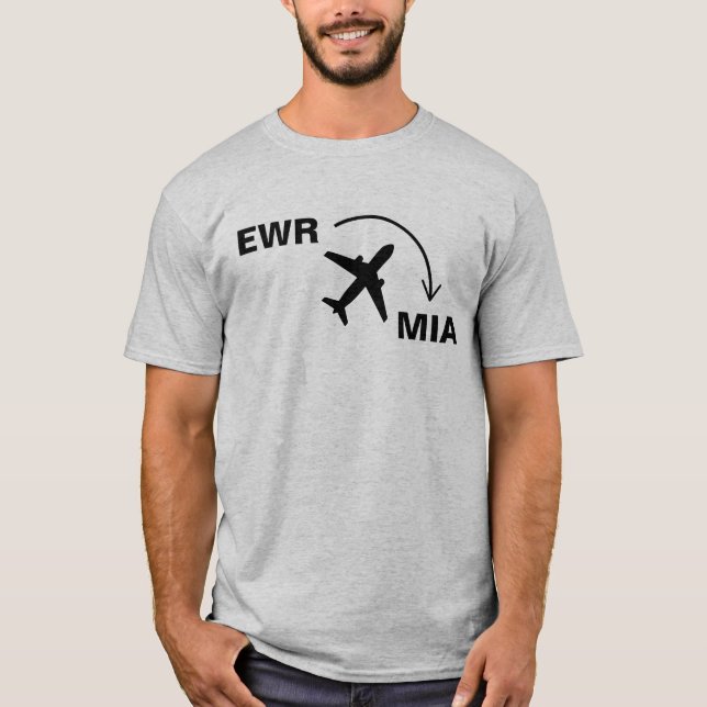 T-shirt Chemise de voyage à Miami Floride (Devant)