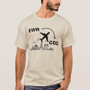 T-shirt Chemise de Voyage à Paris France