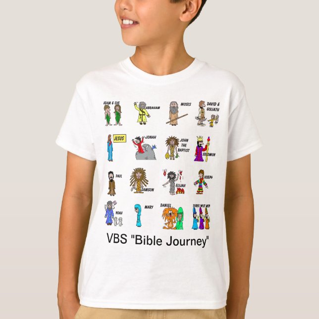 T-shirt Chemise de voyage de bible de VBS pour des enfants (Devant)