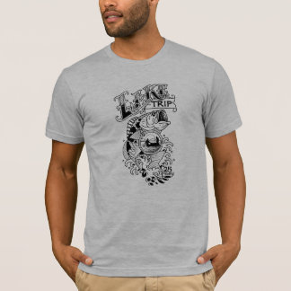 T-shirt Chemise de voyage Lake Logo noir