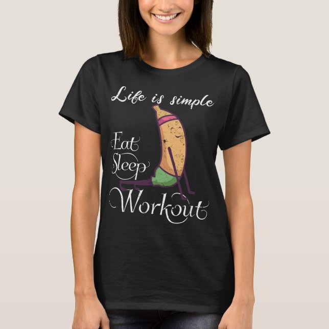 T-shirt chemise de yoga banane (Devant)