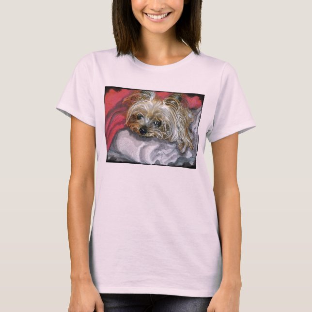 T-shirt Chemise de Yorkie Whimzi (Devant)