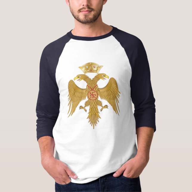 T-shirt Chemise d'Eagle de dynastie de Palaiologos (Devant)