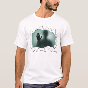 T-shirt Chemise déchirée humour drôle effrayant
