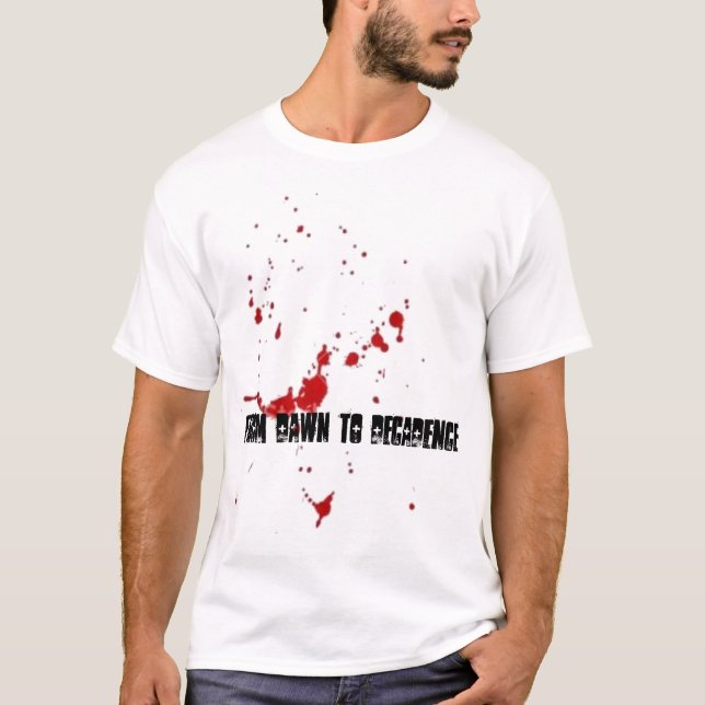 T-shirt Chemise d'éclaboussure de sang (Devant)