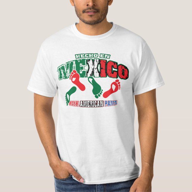 T-shirt Chemise d'en Mexique de Hecho - chemises drôles (Devant)