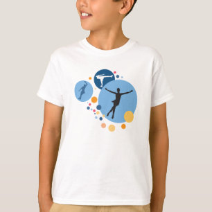 T-shirt Chemise d'enfants - cercles de patin de glace