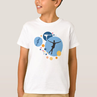 T-shirt Chemise d'enfants - cercles de patin de glace