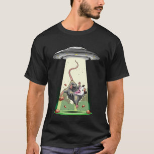 T-shirt Chemise d'enlèvement Alien Opossum UFO Soucoupes V