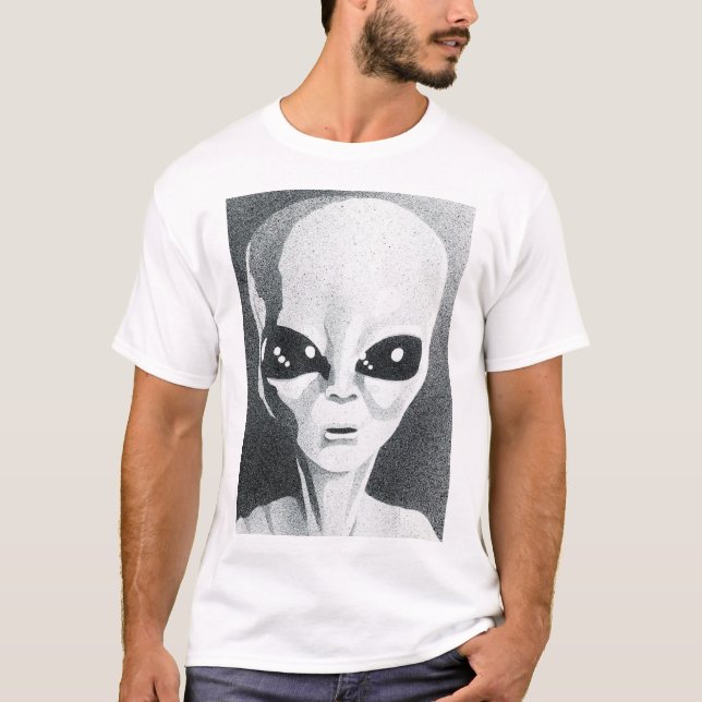 T-shirt Chemise d'enlèvement d'Alien (Devant)