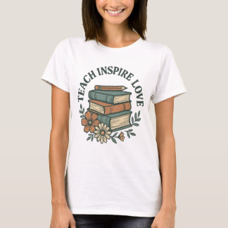 T-shirt Chemise d'enseignant Boho - Enseigner Inspirer l'a