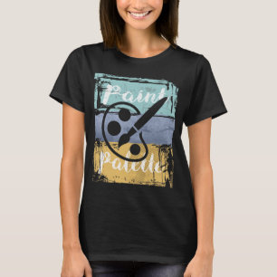 T-shirt Chemise d'enseignant d'art - Palette de peinture r