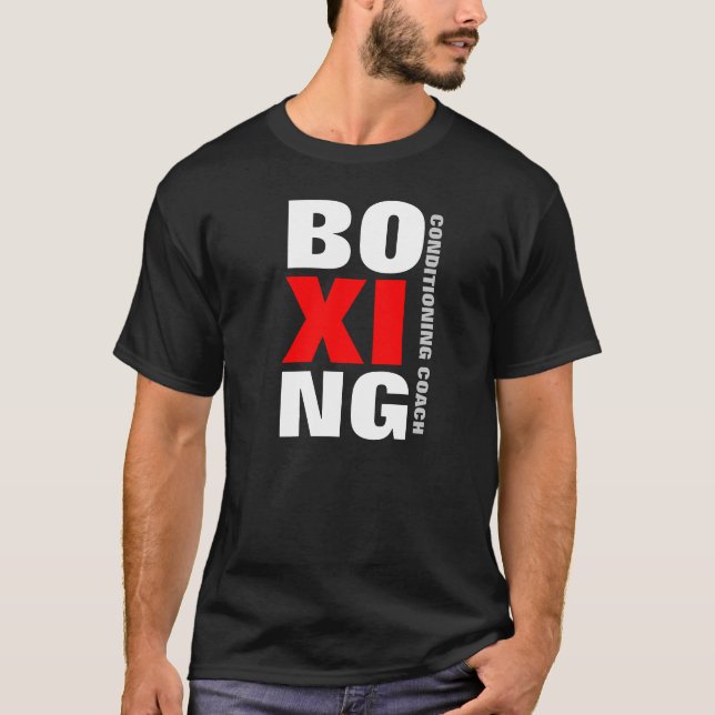 T-shirt Chemise d'entraîneur de boxe (Devant)