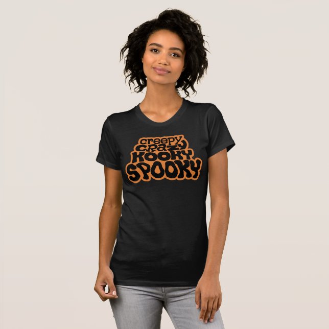 T-shirt Chemise Déplaisant-Fou-Fou-Éffrayante (Devant entier)