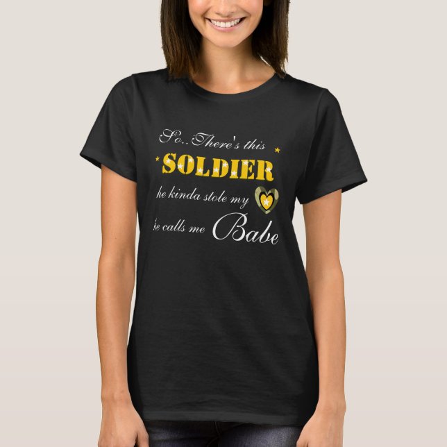 T-SHIRT CHEMISE D'ÉPOUSE D'ARMÉE (Devant)