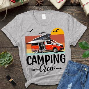 T-shirt Chemise d'équipage de camping, Chemise de camping