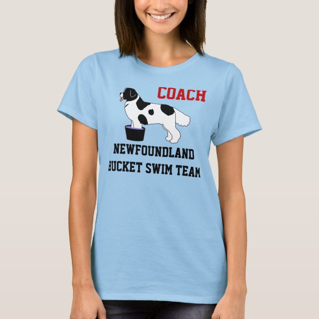T-shirt Chemise d'équipe de natation de seau de (Devant)
