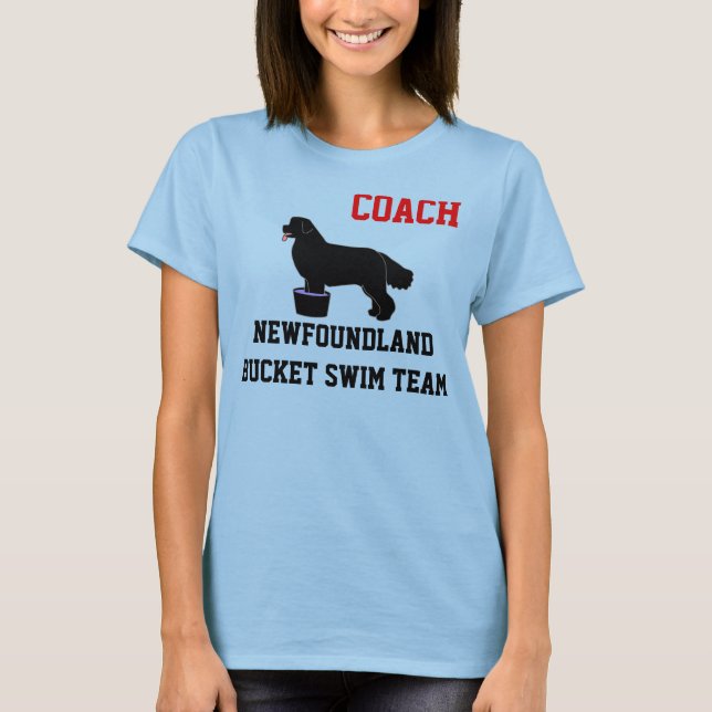 T-shirt Chemise d'équipe de natation de seau de (Devant)