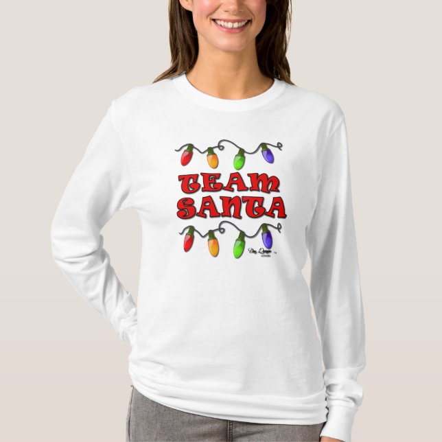 T-shirt Chemise d'équipe de Père Noël de Noël (Devant)