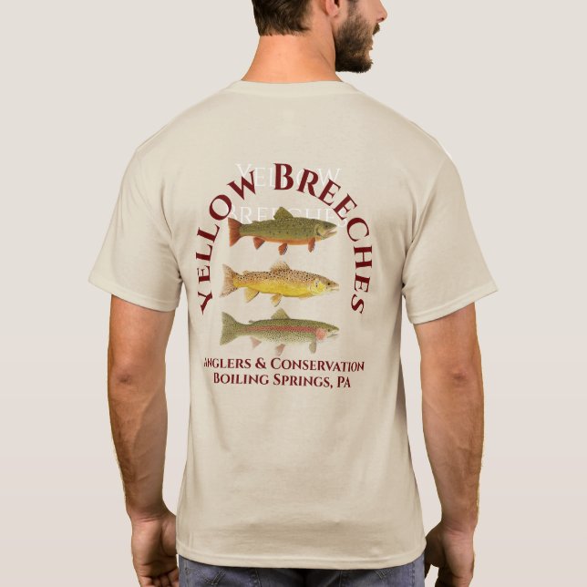 T-shirt Chemise des pêcheurs de sangsue jaune (Dos)
