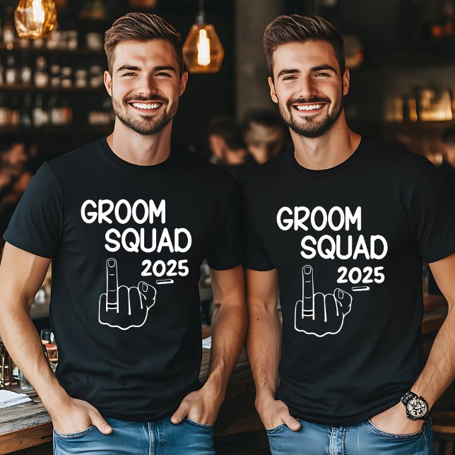 T-shirt Chemise D'Escouade Personnalisée - Drôle Bachelor  (Créateur téléchargé)