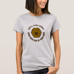 T-shirt Chemise design en nid d'abeille pour apiculteur