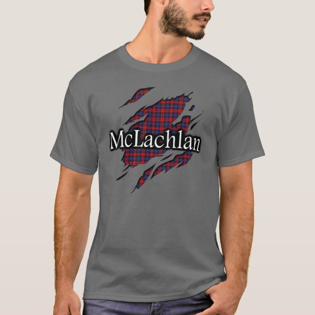 T-shirt Chemise d'esprit de tartan de MacLachlan McLachlan (Devant)