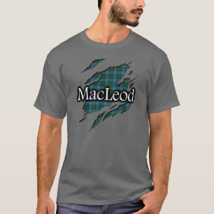 T-shirt Chemise d'esprit de tartan de MacLeod de clan