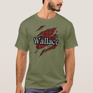 T-shirt Chemise d'esprit de tartan de Wallace de clan