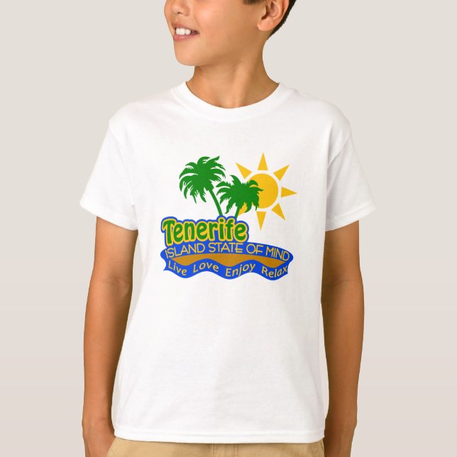 T-shirt Chemise d'état d'esprit de Ténérife - choisissez (Devant)