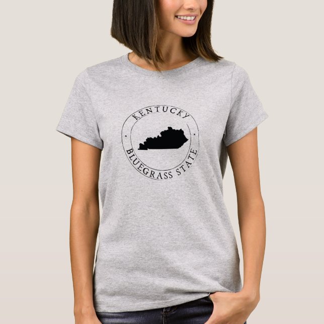 T-shirt Chemise d'État Kentucky Bluegrass (Devant)