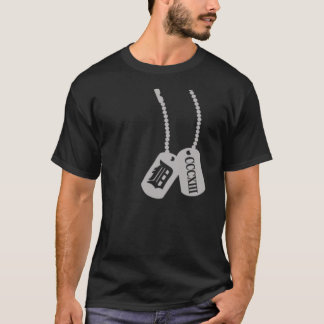 T-shirt Chemise d'étiquettes de chien de Detroit