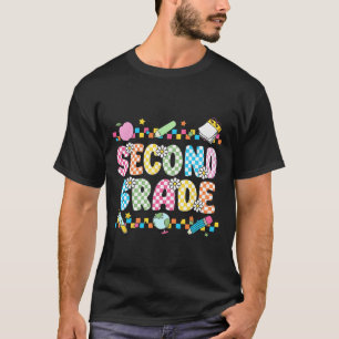 T-shirt Chemise Deuxième Année Rétro Retour à l'école