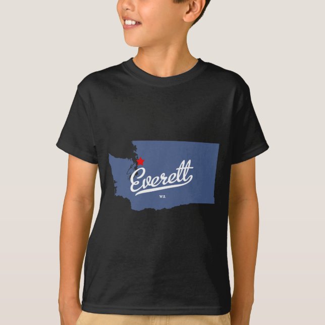 T-shirt Chemise d'Everett Washington WA (Devant)