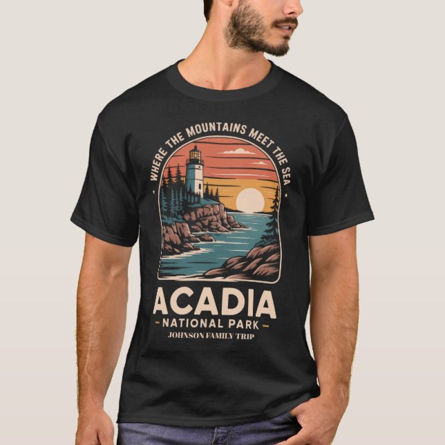 T-shirt Chemise d'excursion familiale du parc national de  (Devant)