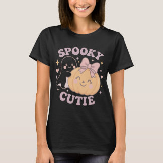 T-shirt Chemise d'Halloween avec Citrouille et fantôme ros