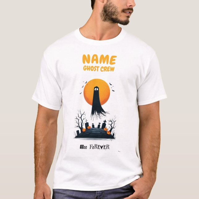 T-shirt Chemise d'Halloween de l'équipage fantôme personna (Devant)