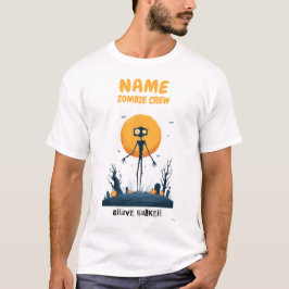 T-shirt Chemise d'Halloween de l'équipage zombie personnal