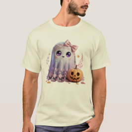 T-shirt Chemise d'Halloween Ghost mignonne - Chemise Paste