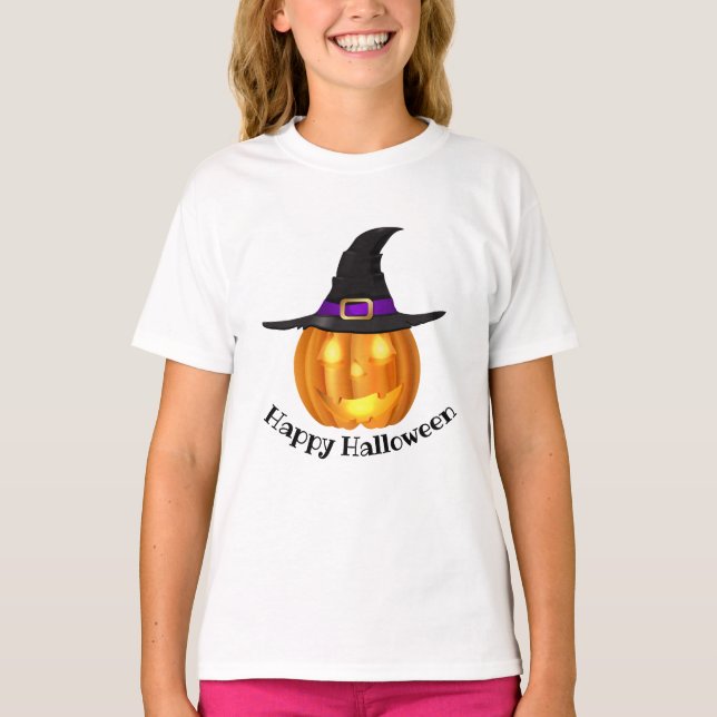 T-shirt Chemise d'Halloween pour enfants (Devant)