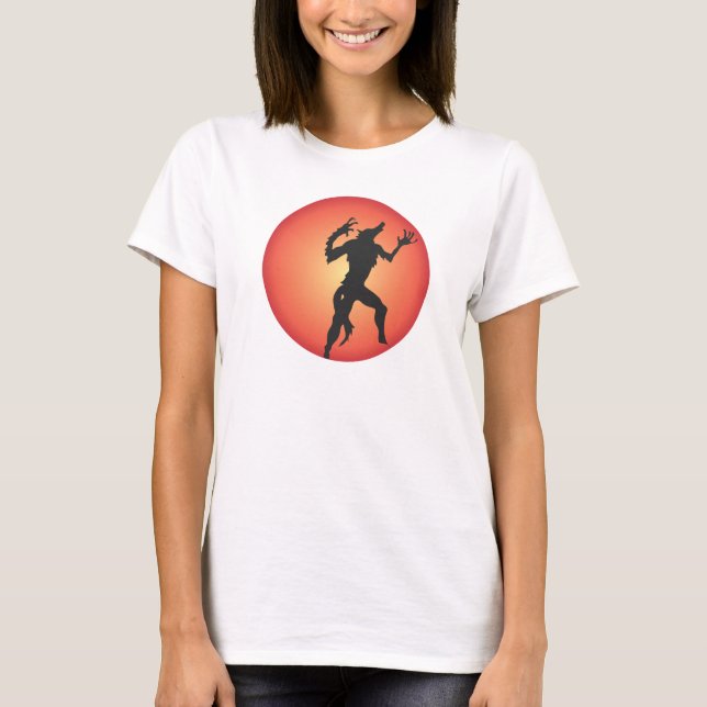 T-shirt Chemise d'Halloween Werewolf (Devant)