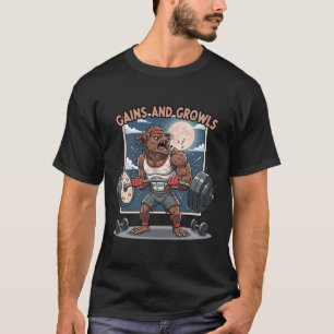 T-shirt Chemise d'Halloween Werewolf Gym
