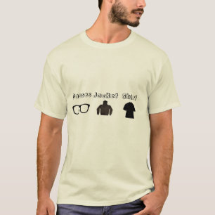 T-shirt Chemise d'homme de chemise de veste en verre