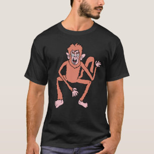 T-shirt Chemise d'hommes singes étranges et flippants