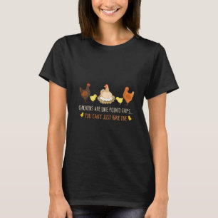 T-shirt Chemise D'Humour De Poulet Drôle Pour Les Femmes E