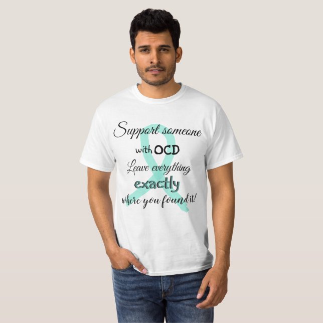 T-shirt Chemise d'Humour OCD drôle (Devant entier)