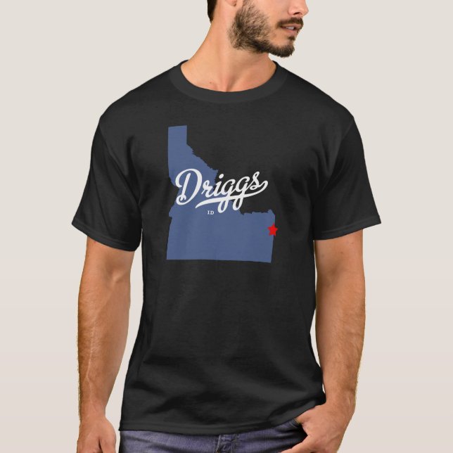 T-shirt Chemise d'identification de Driggs Idaho (Devant)